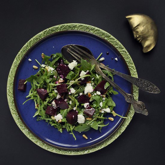 Marinated Raw Red Beet Salad