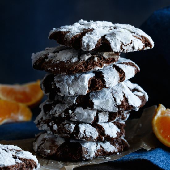 Chocolate Orange Truffle Cookies
