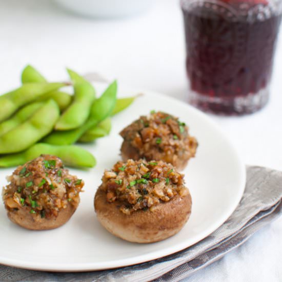 Cheddar Stuffed Mushrooms
