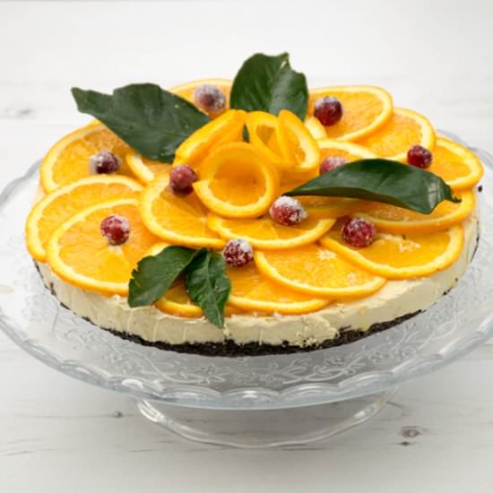 Orange Oreo Cheesecake [vegan]