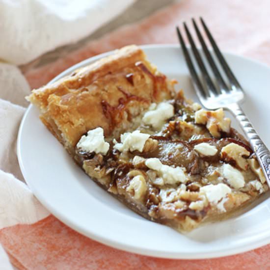 Pear Walnut Tart
