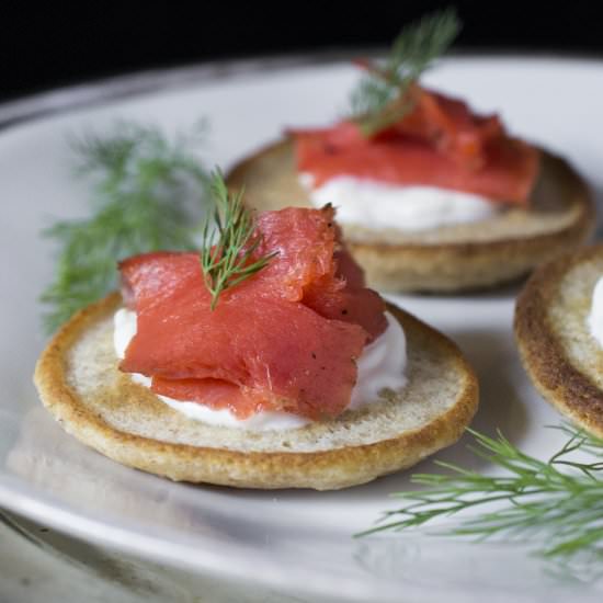 Blini with Smoked Salmon