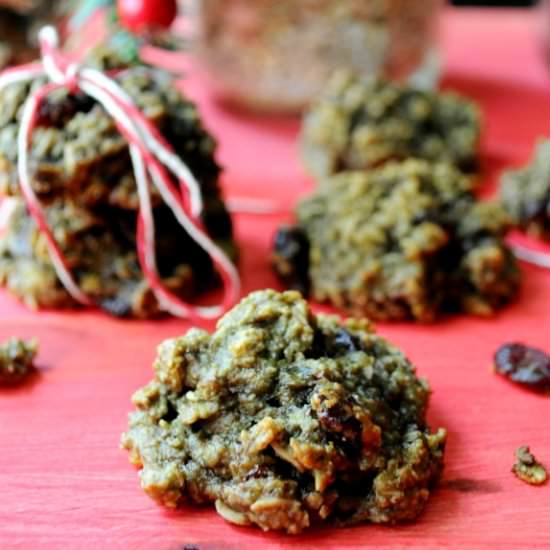 Cranberry Pistachio Oatmeal Cookies