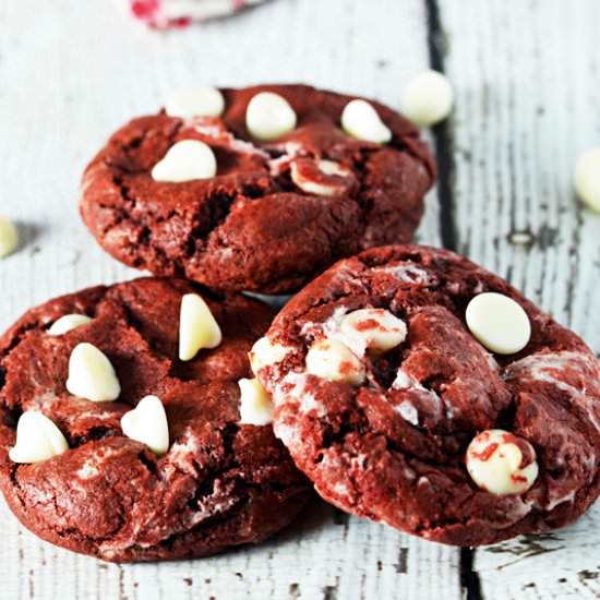 Red Velvet Cream Cheese Cookies