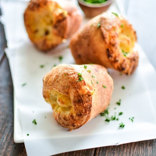 Bacon and Fontina Popovers