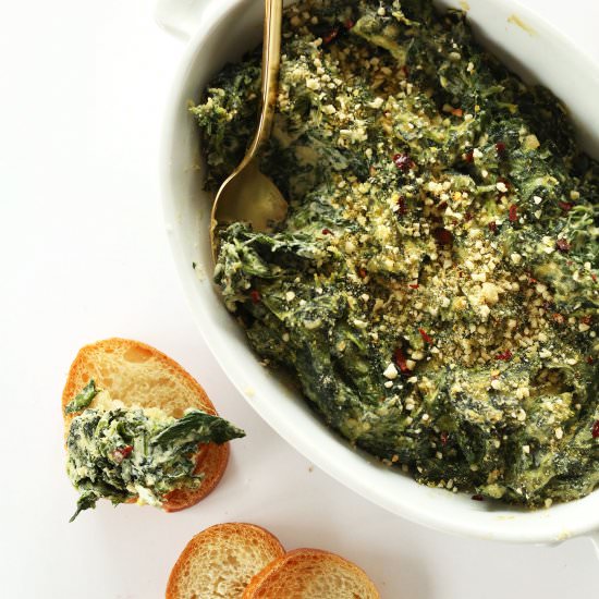 Creamy Kale and Spinach Dip