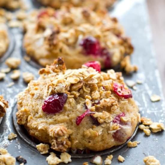 Cranberry Eggnog Muffins
