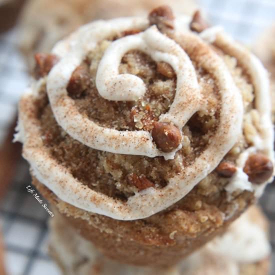 Snickerdoodle Cinnamon Roll Muffins