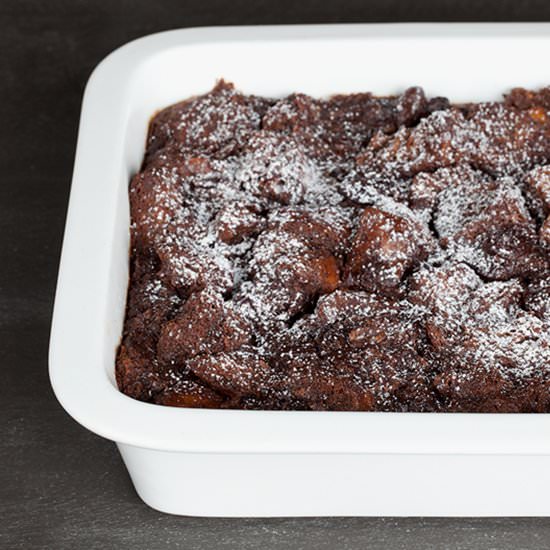 Chocolate & Cherry Bread Pudding