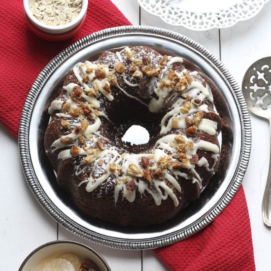 Maple Glazed Gingerbread Bundt Cake