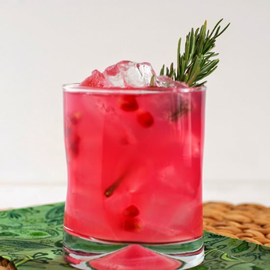 Pomegranate Rosemary Vodka Tonic