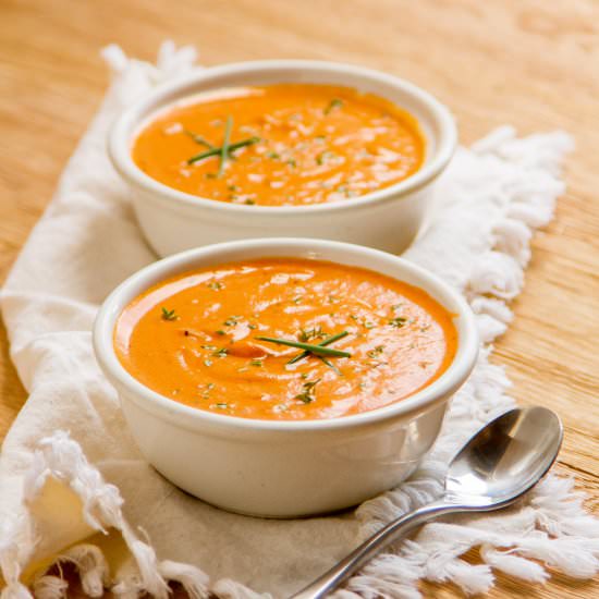 Tomato Parmesan Slow Cooker Soup