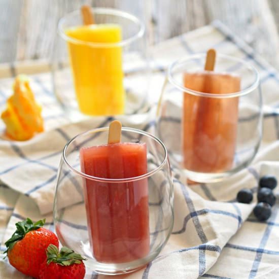 Mimosa Popsicles