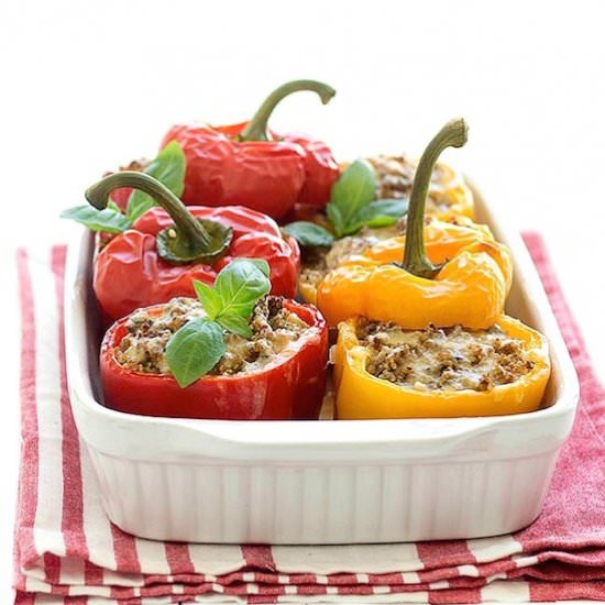 Quinoa stuffed bell peppers