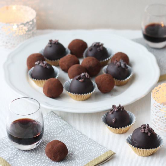 Blueberry & Blackcurrant Truffles