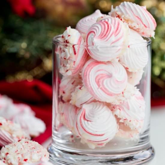 Peppermint Meringue Cookies