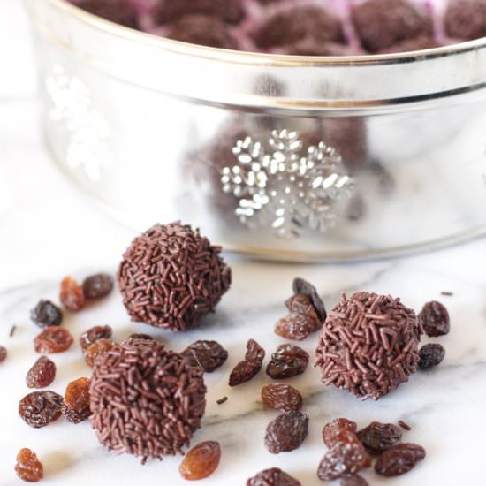 Rum Raisin Truffles