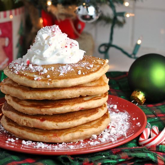 Whole Wheat Peppermint Pancakes