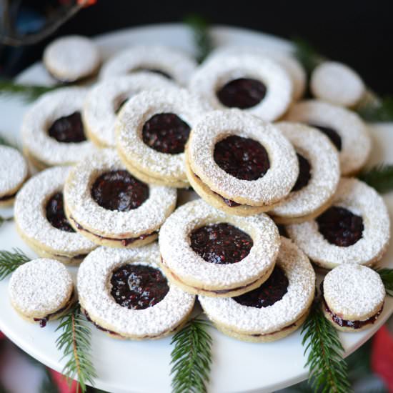 Vegan Linzer Cookies