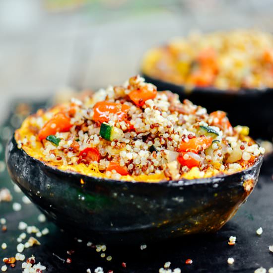 Quinoa Stuffed Acorn Squash