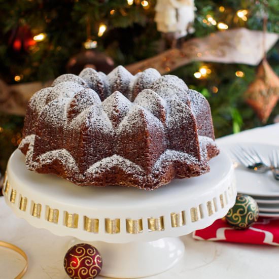Espresso Gingerbread Bundt Cake