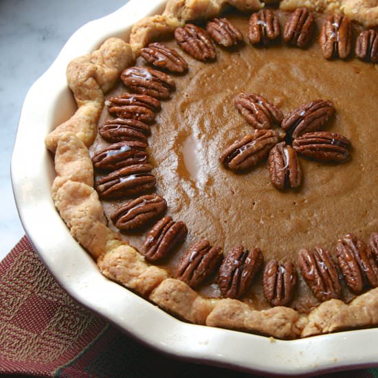 Pumpkin Pecan Pie