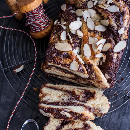 Salted Chocolate and Marzipan Babka