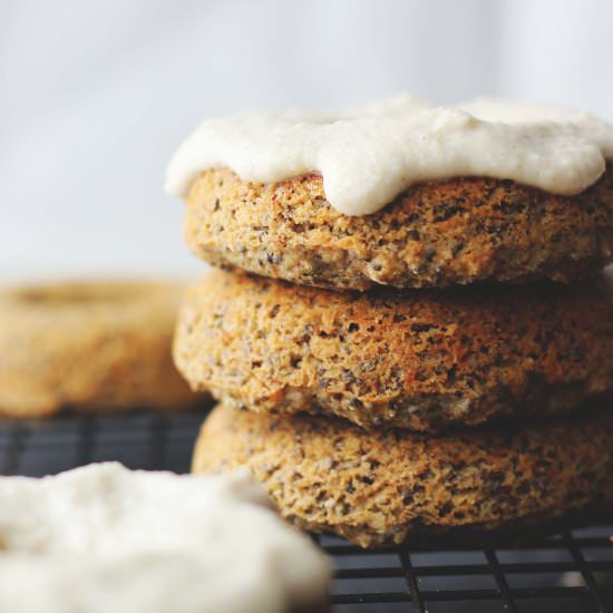 Vegan Chia and Quinoa Doughnuts