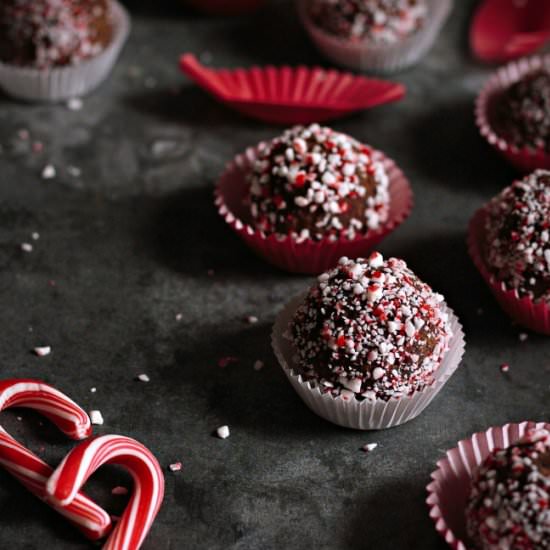 peppermint mocha brownie bites