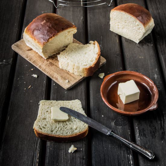 Brioche Loaves with Sourdough