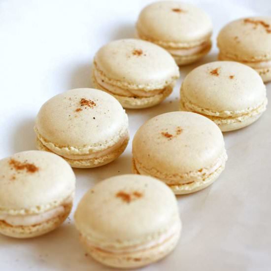Eggnog Macarons