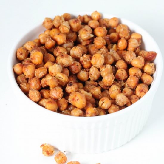 Garlic Roasted Parmesan Chickpeas