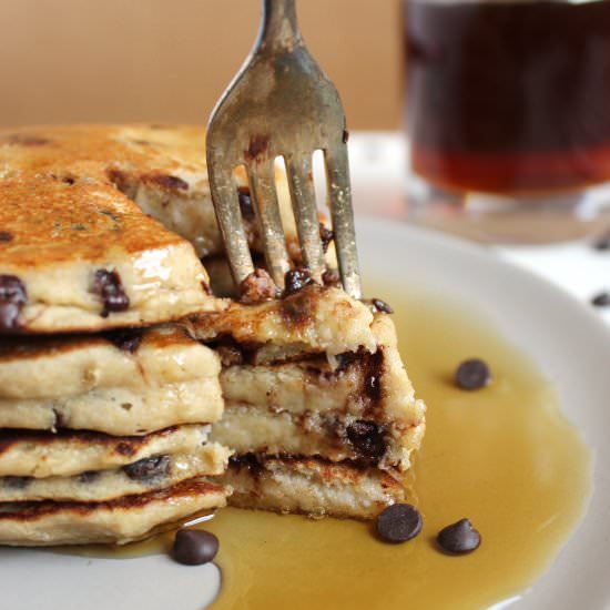 Chocolate Chip Banana Pancakes