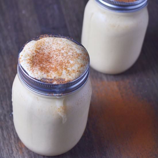 Peach Eggnog Smoothie