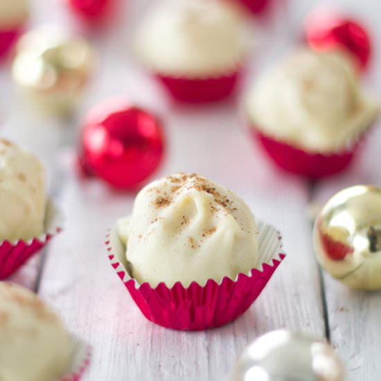 Eggnog Truffles