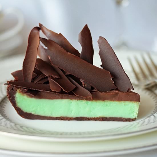 Grasshopper Cream Cheese Pie