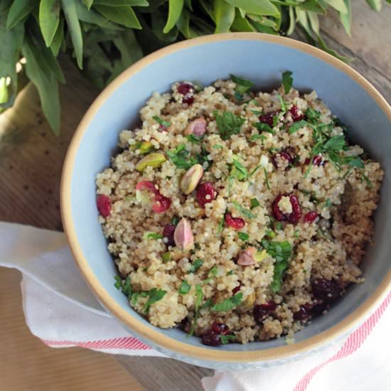Quinoa Pilaf with Cranberries