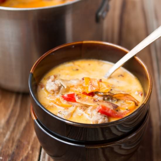 Quinoa Stuffed Peppers Soup