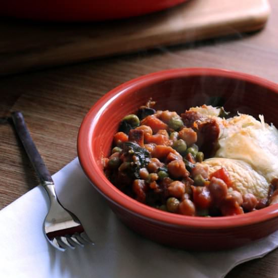 Easy Chickpea Pot Pie