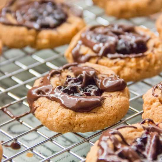 Blackberry Thumbprint Cookies