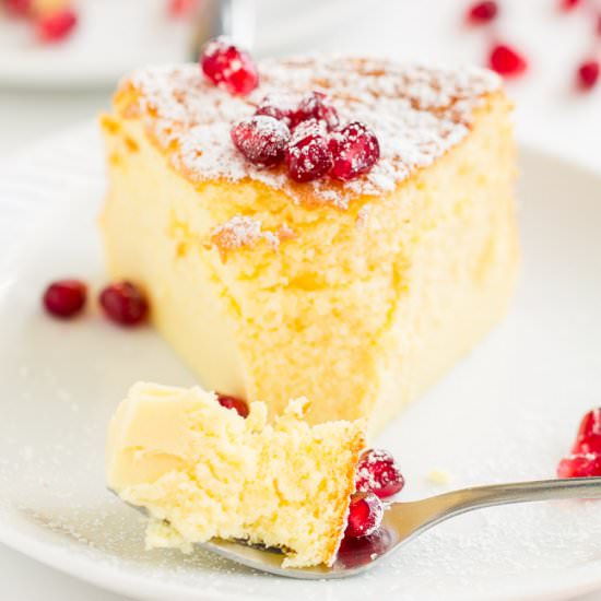 3-Ingredient Souffle Cheesecake