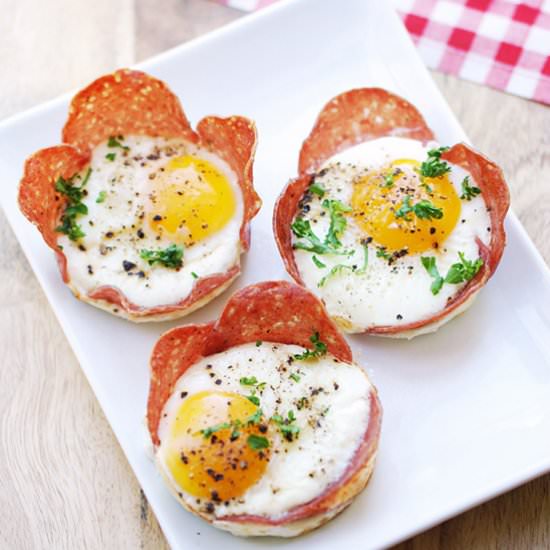 Salami Breakfast Cups