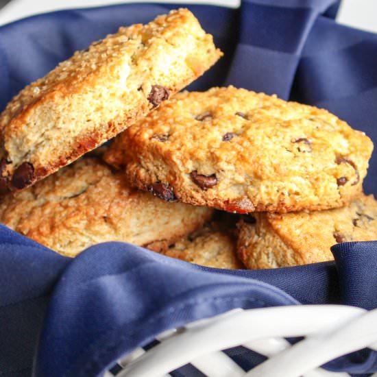 Chocolate and Ginger Scones