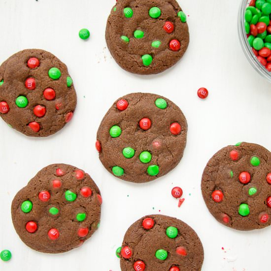 CHOCOLATE M&M COOKIES