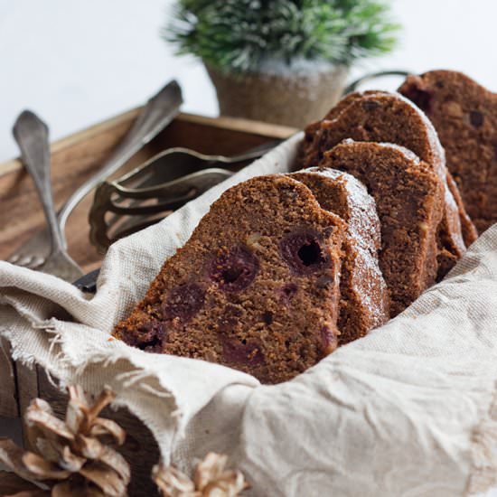 Mulled Wine Cherry Cake
