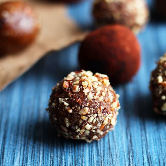 Nearly Raw Vegan Holiday Truffles