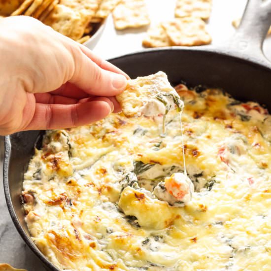 Spinach and Roasted Red Pepper Dip