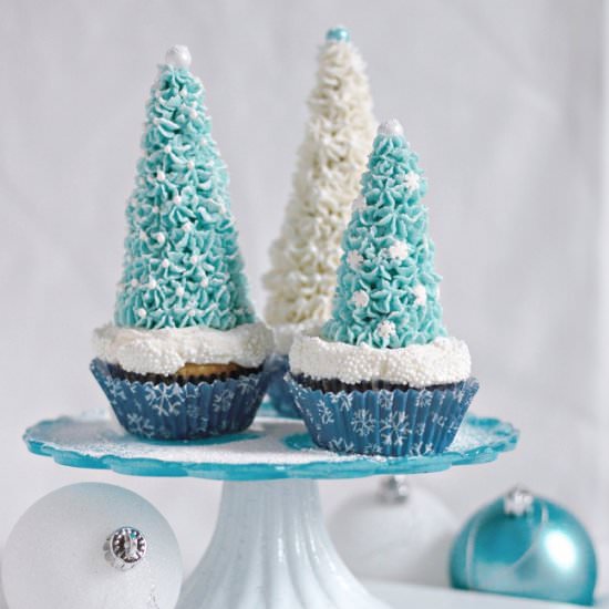 Eggnog Winter Wonderland Cupcakes