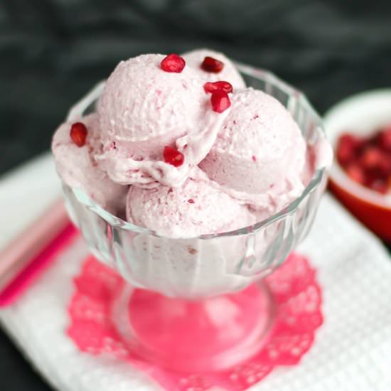 Healthy Pomegranate Ice Cream