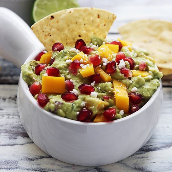 Mango Pomegranate Guacamole